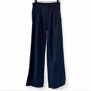 Ruti Wide Leg Pleat Front Lightweight Jeans Ebb and Flow